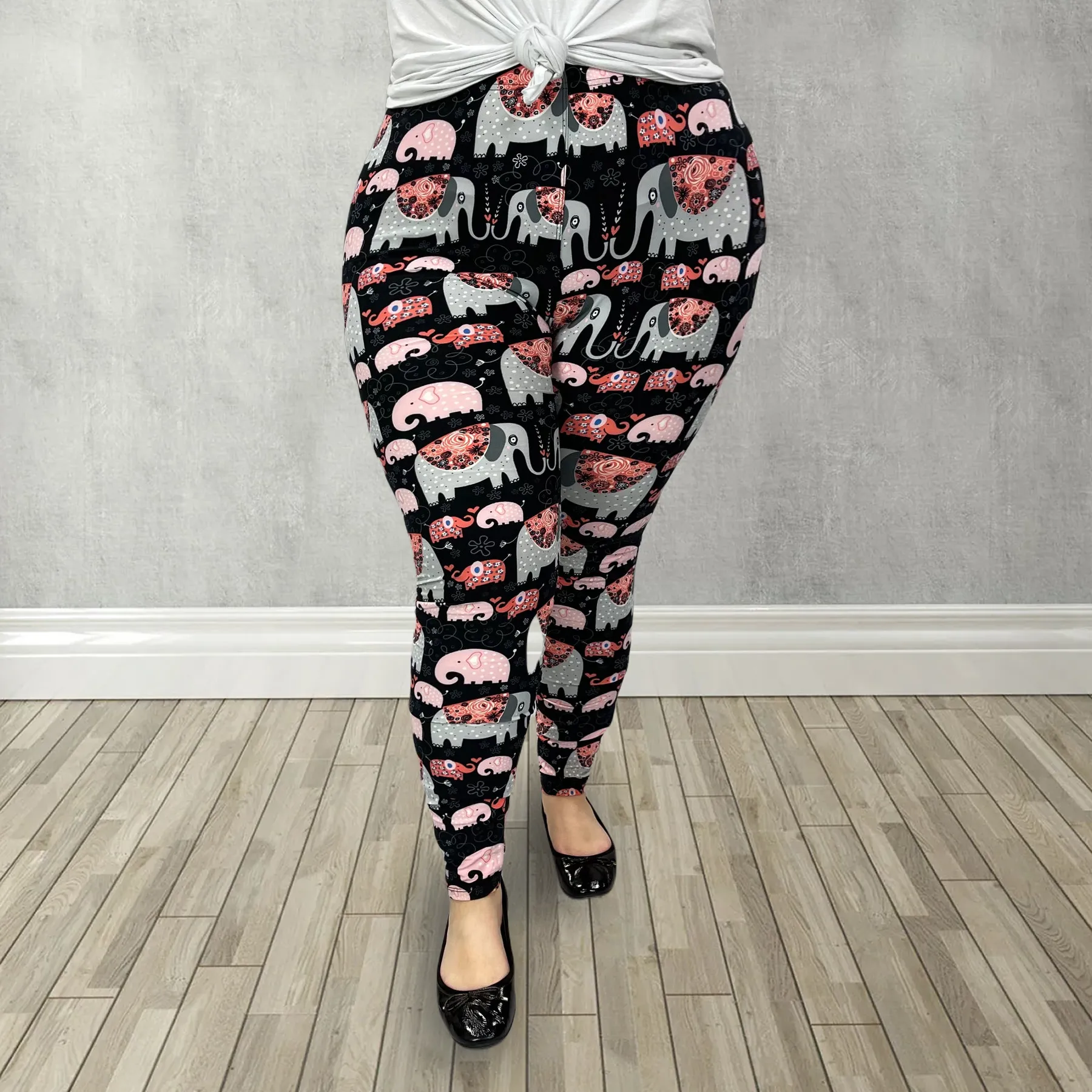 Cute Elephant Print Leggings