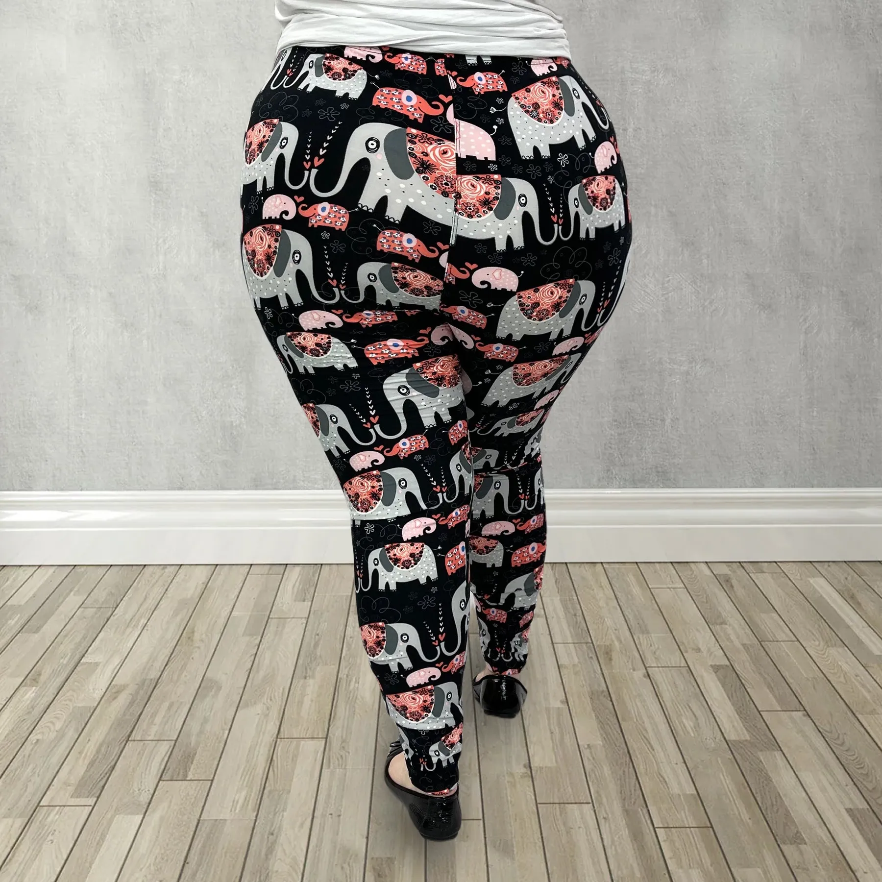 Cute Elephant Print Leggings