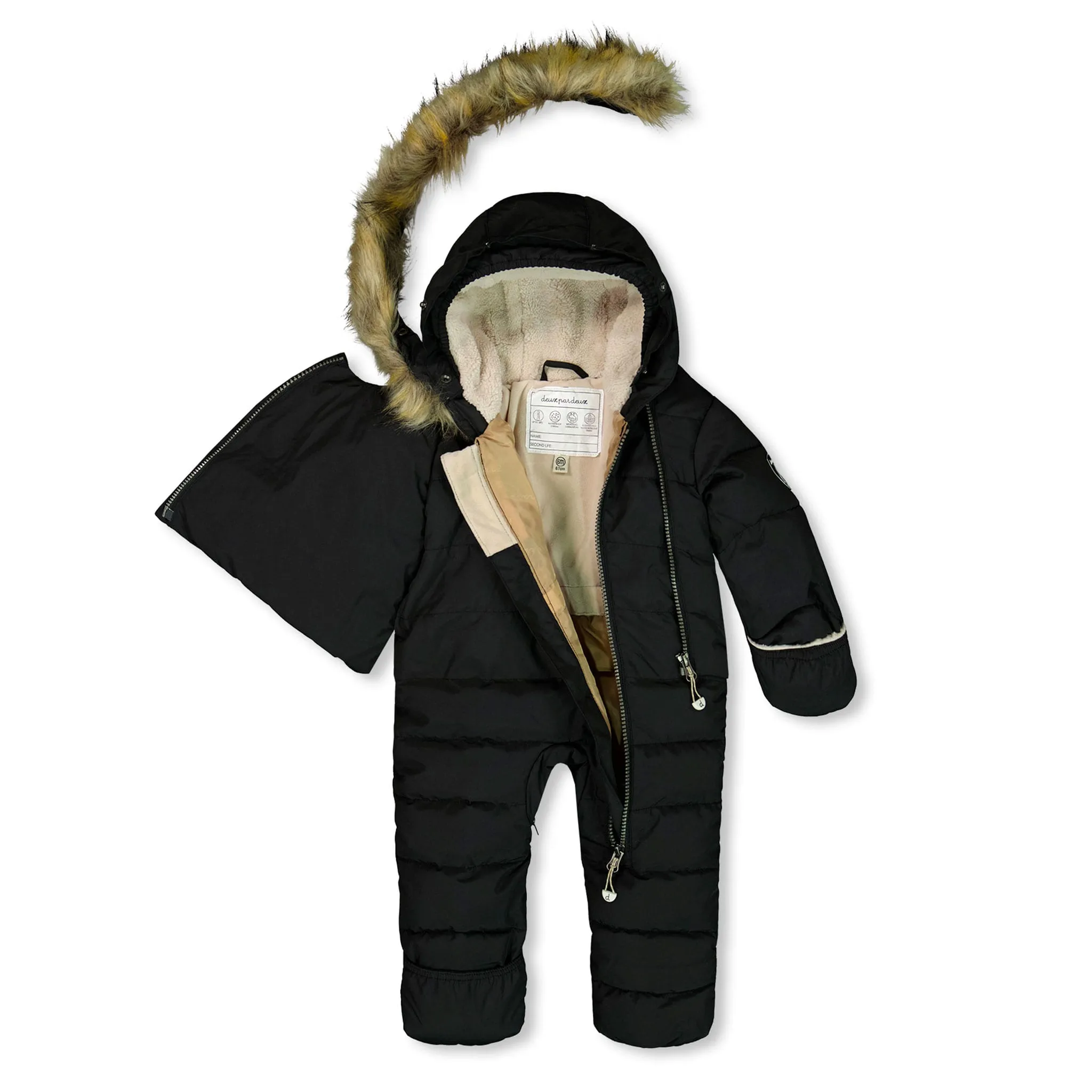 Deux par Deux Anthracite Snowsuit Sizes 6-30m  - Clement