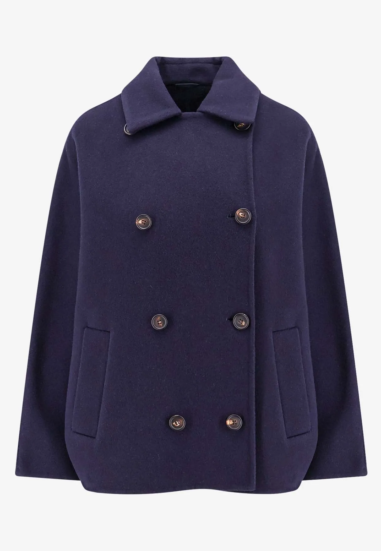 Double-Breasted Wool and Cashmere Coat