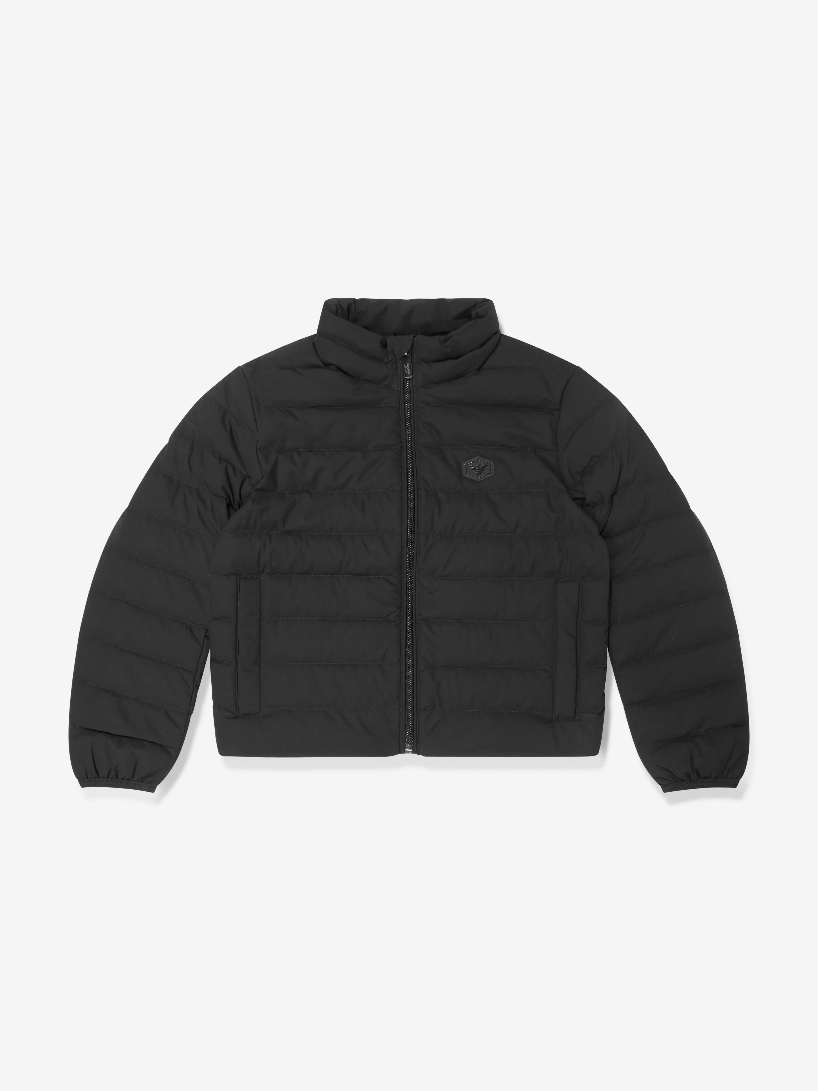 Emporio Armani Boys Down Puffer Jacket in Black