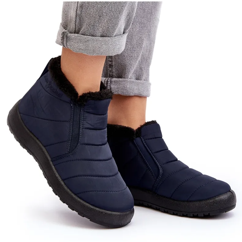 Enmore Insulated Low Women's Snow Boots Navy Blue