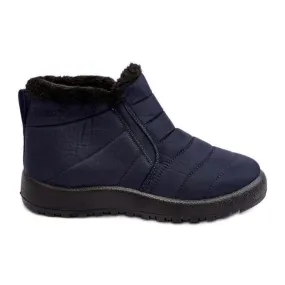 Enmore Insulated Low Women's Snow Boots Navy Blue