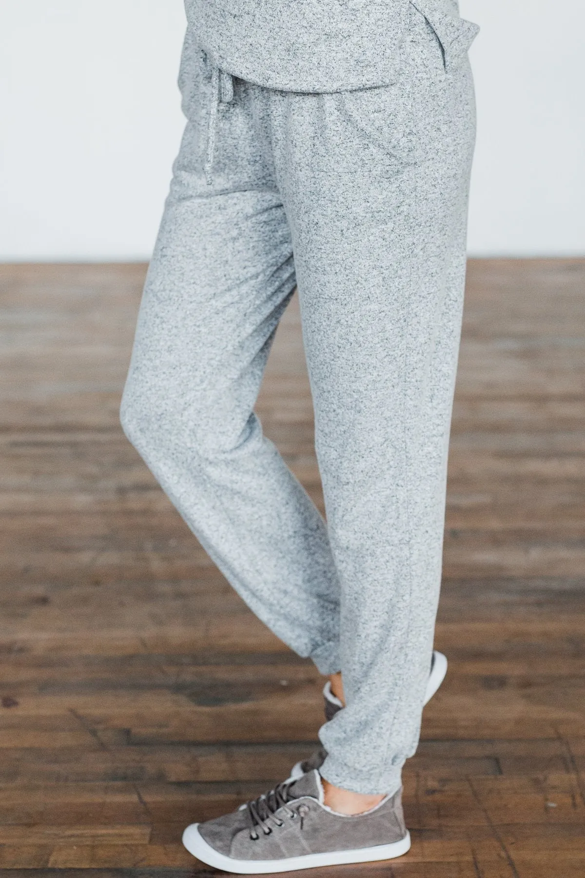 Everywhere We Will Go Joggers- Heather Grey