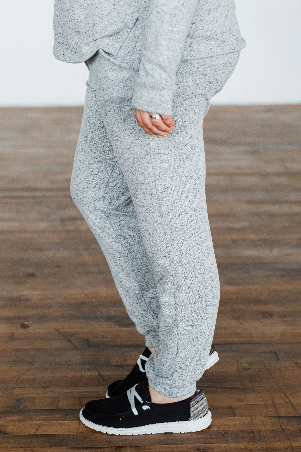 Everywhere We Will Go Joggers- Heather Grey