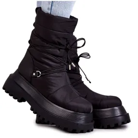 FS1 Women's Snow Boots On The Black Lilou Platform