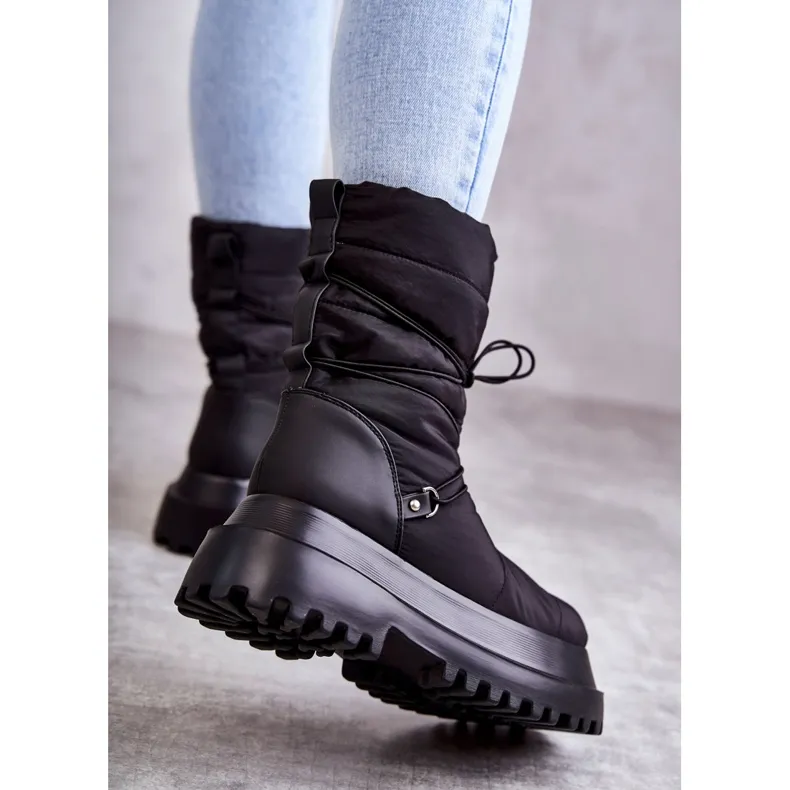 FS1 Women's Snow Boots On The Black Lilou Platform