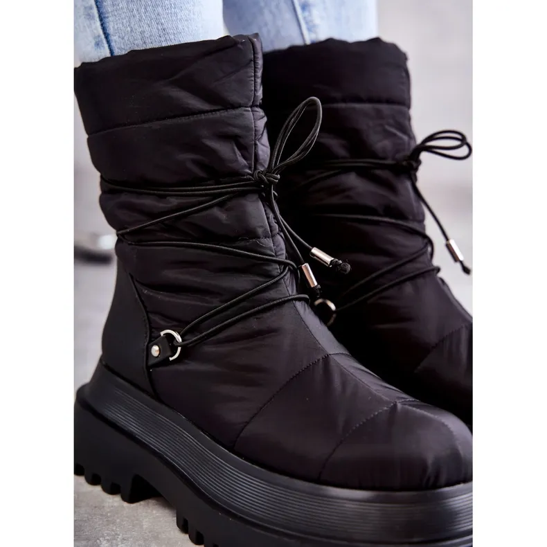 FS1 Women's Snow Boots On The Black Lilou Platform