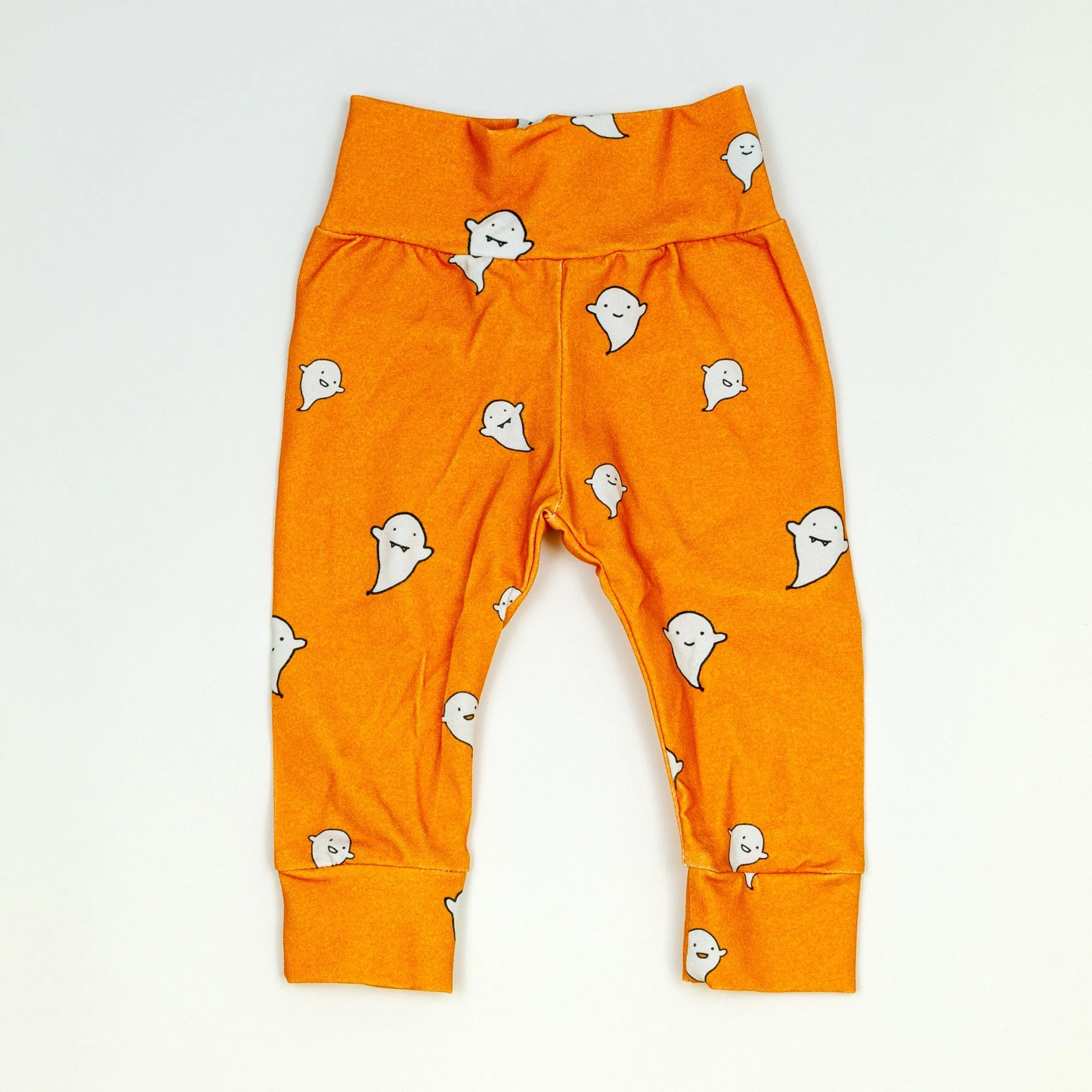 Ghosts on Orange Leggings