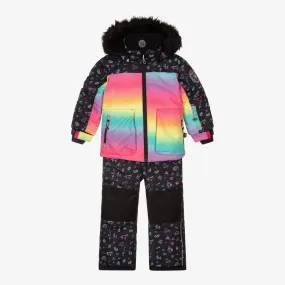 Girls Black 3 Piece Snowsuit