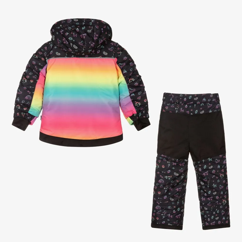 Girls Black 3 Piece Snowsuit