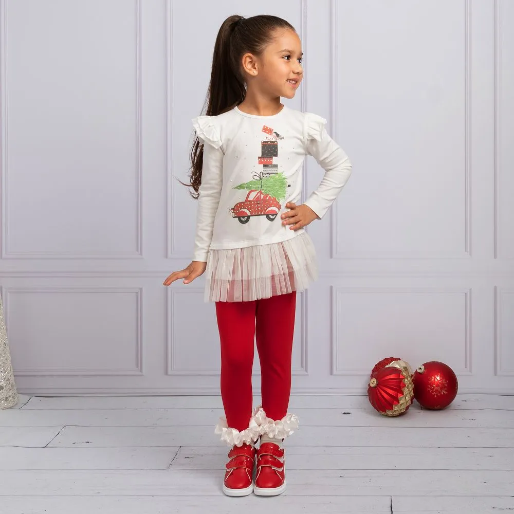 Girls Christmas Leggings Set 