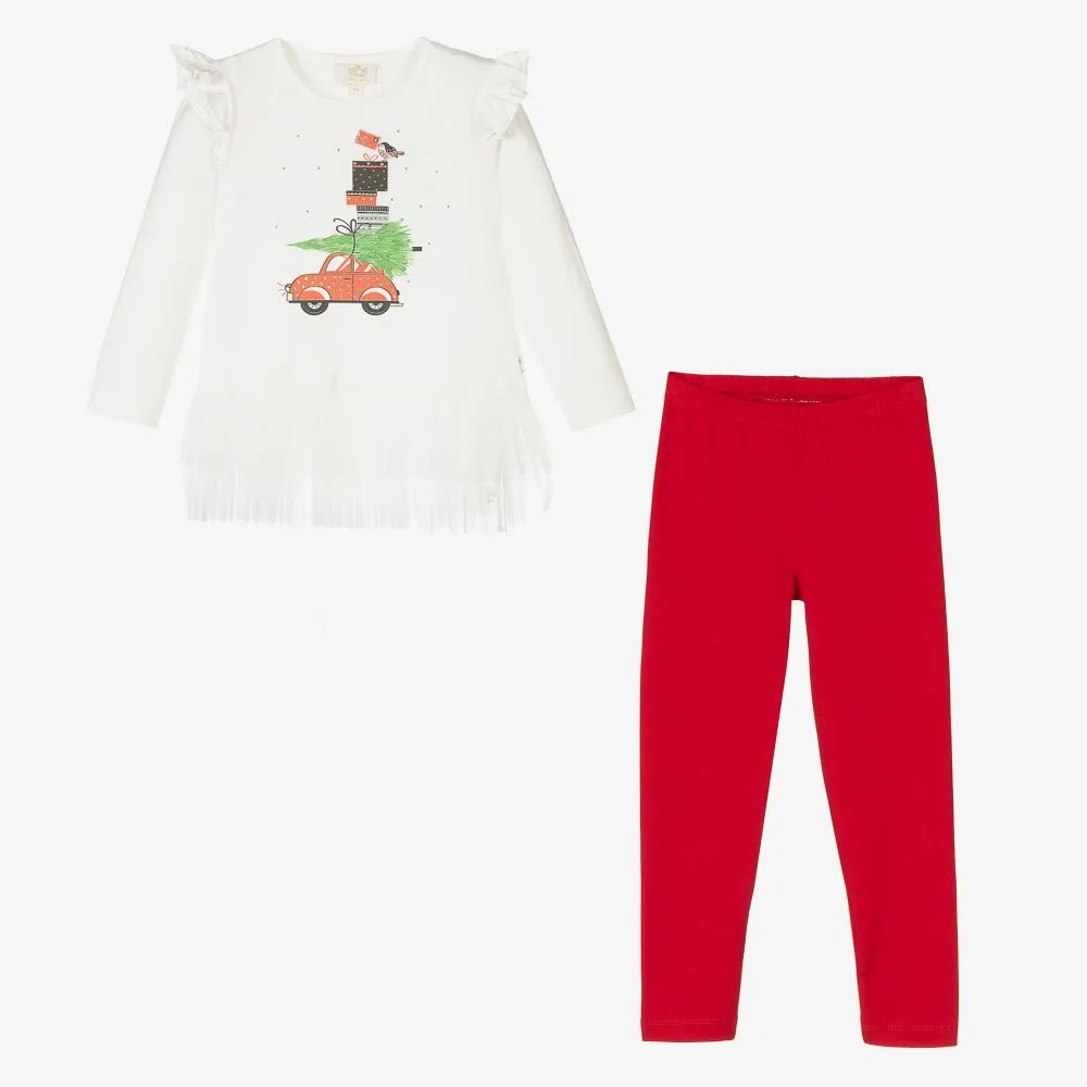 Girls Christmas Leggings Set 