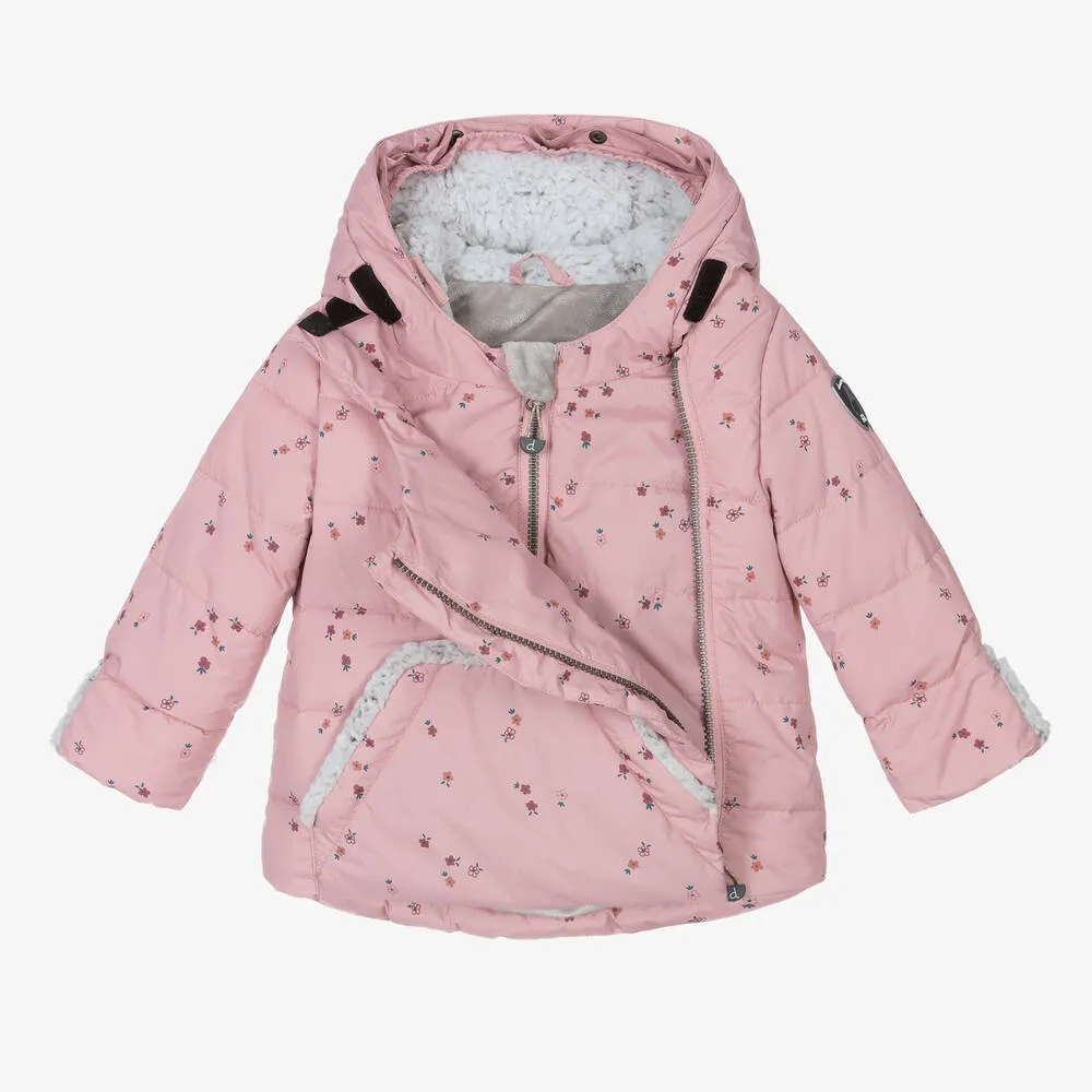 Girls Pink & Grey Snowsuit