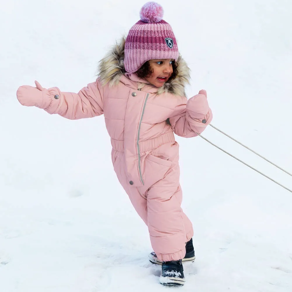 Girls Pink Snowsuit Set 