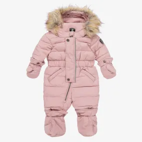 Girls Pink Snowsuit Set 