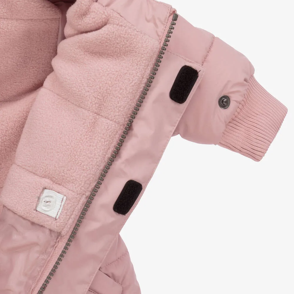 Girls Pink Snowsuit Set 