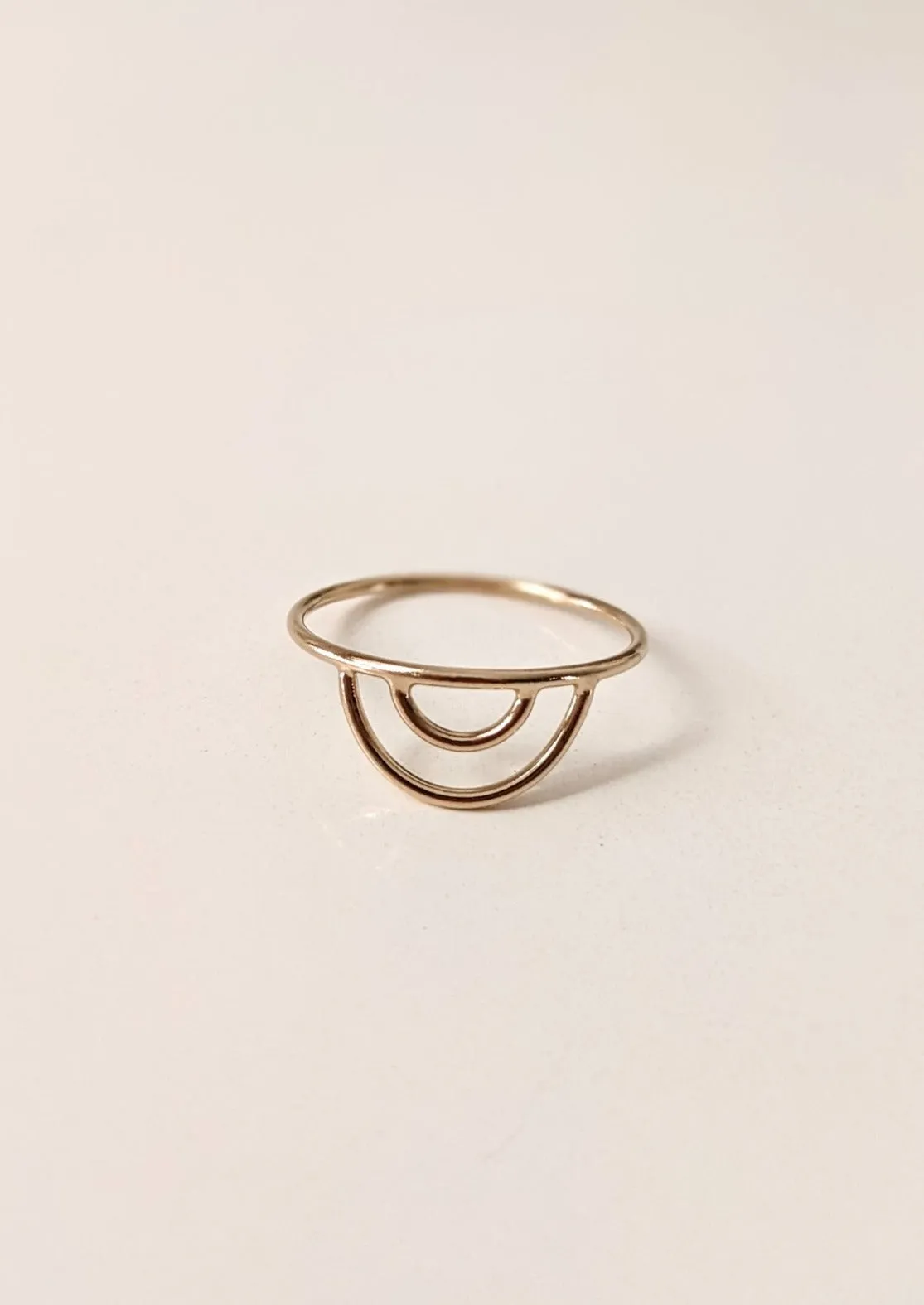 Gold Rainbow Arch Ring by Layer the Love