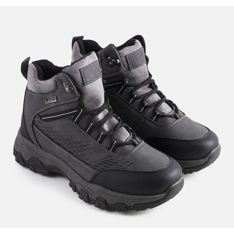 Gray insulated boots from Jaxx grey