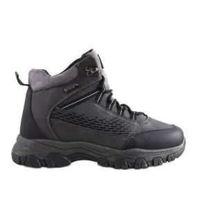 Gray insulated boots from Jaxx grey