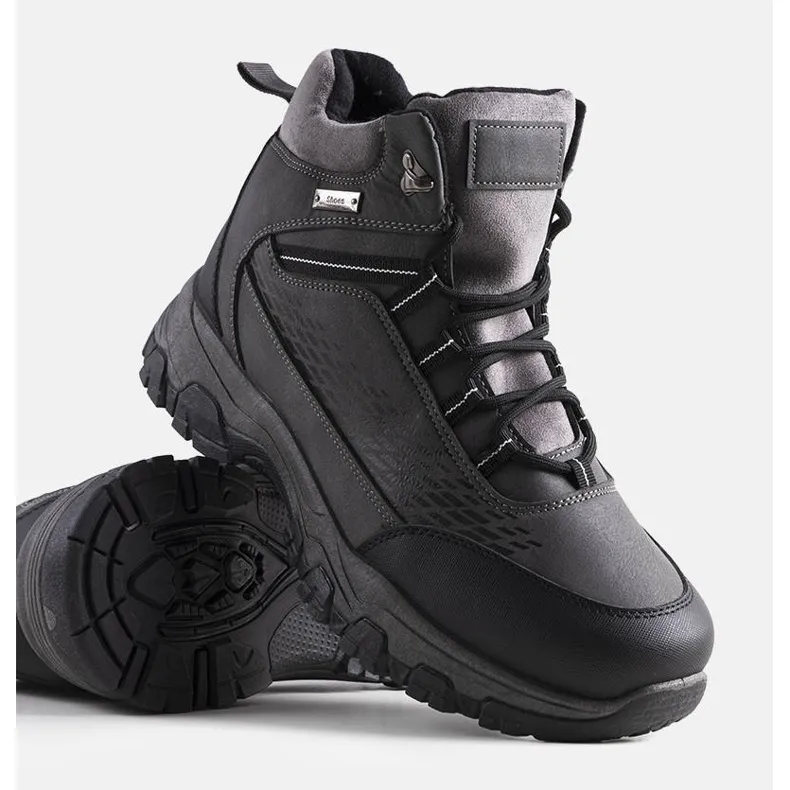 Gray insulated boots from Jaxx grey