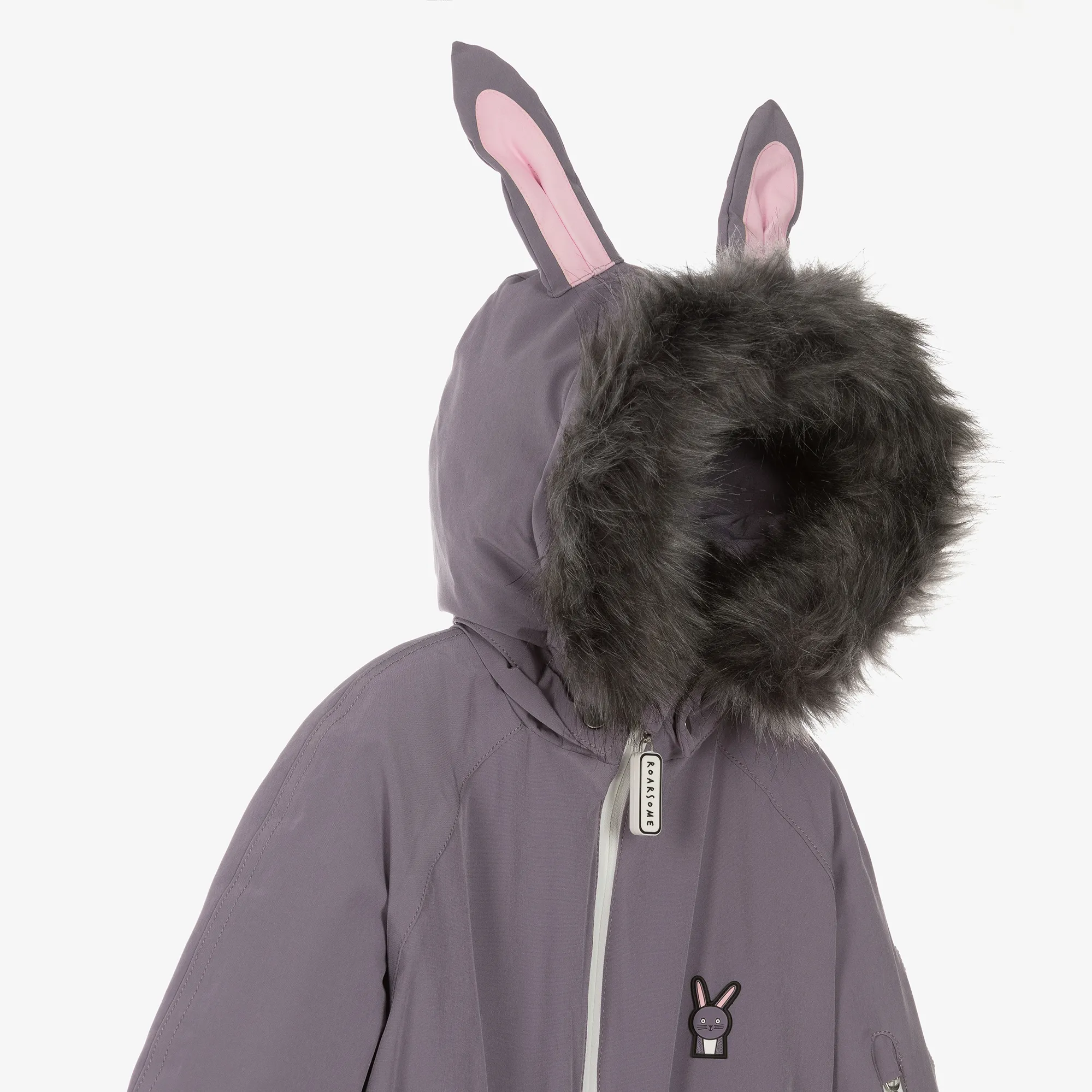 Grey Hop The Bunny Snowsuit