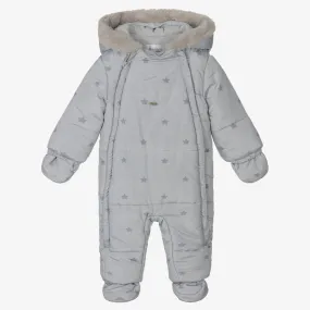 Grey Stars Baby Snowsuit