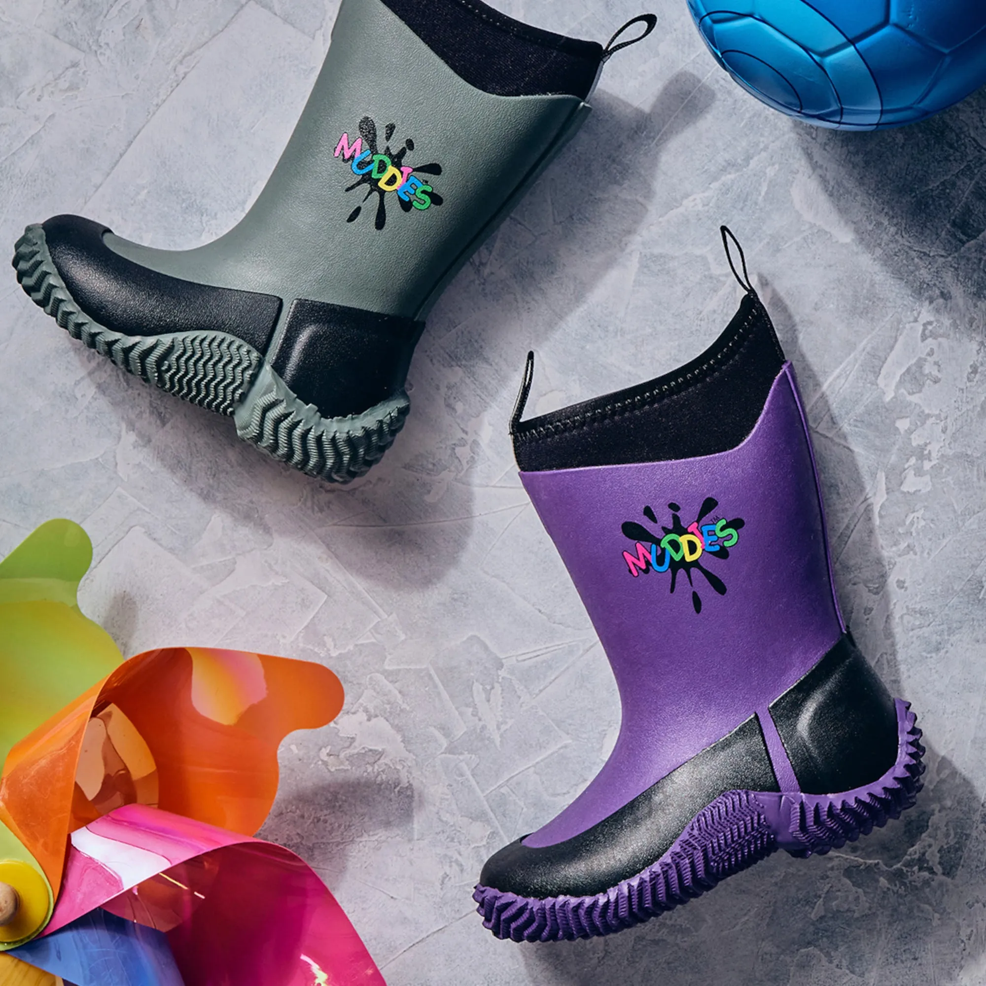 Grubs Boots Muddies Icicle Wellies Kids - Purple