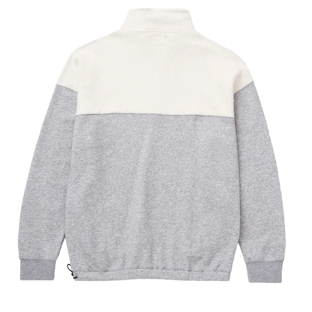 HUF 1/4 ZIP MOCKNECK FLEECE // ATHLETIC HEATHER