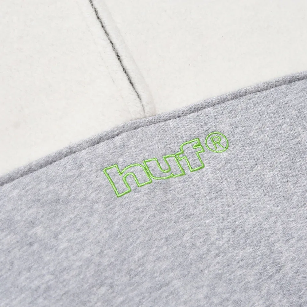 HUF 1/4 ZIP MOCKNECK FLEECE // ATHLETIC HEATHER