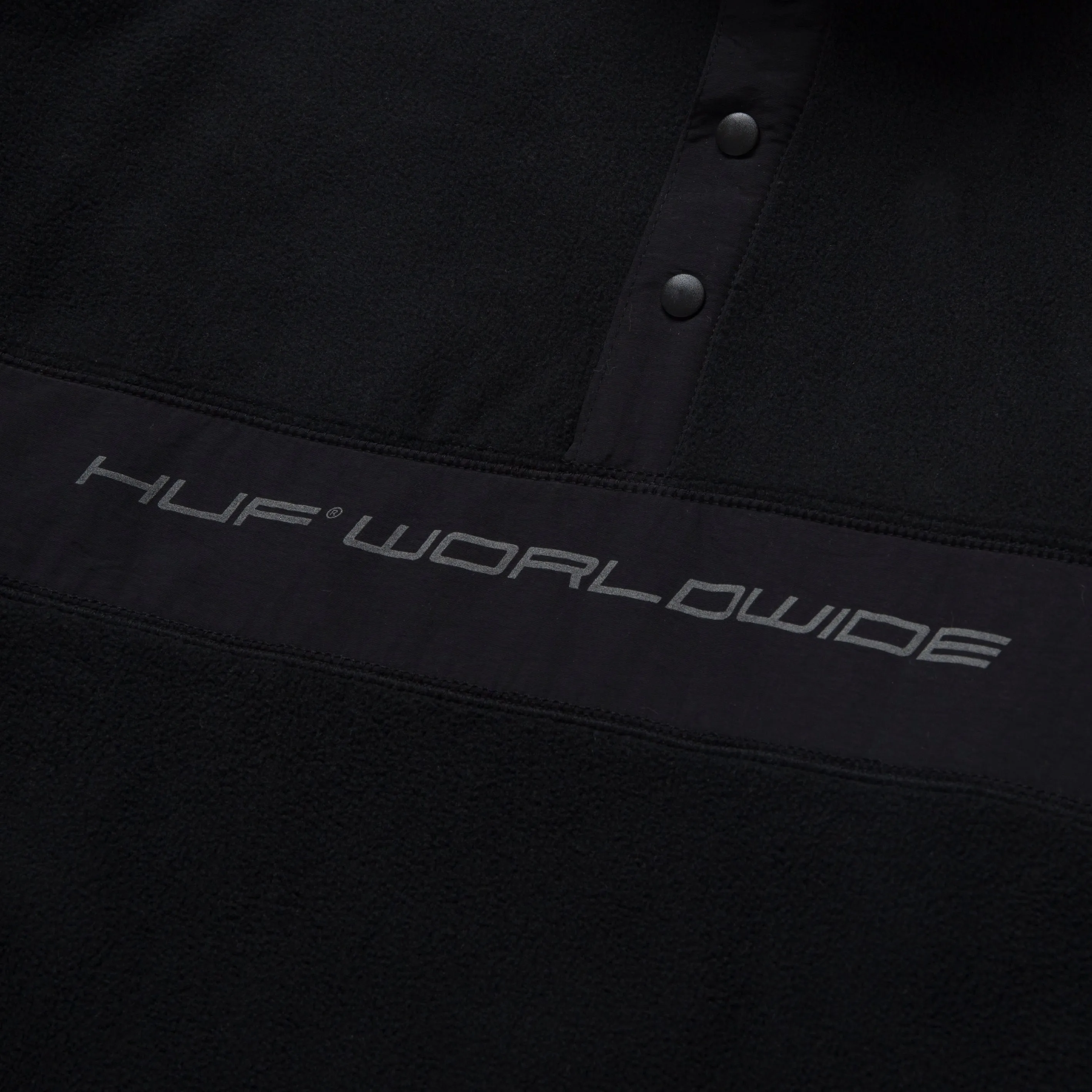 HUF CASCADE POLAR FLEECE // BLACK