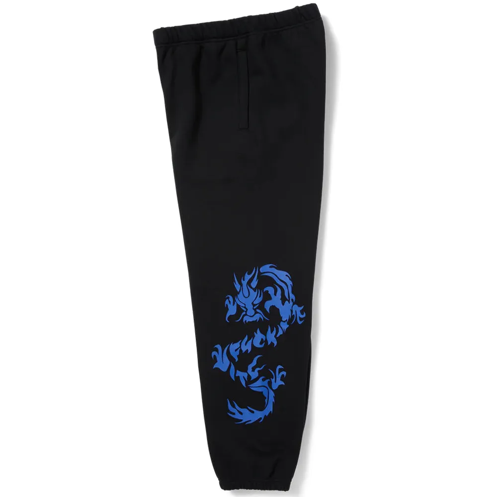 HUF DRAGON FLEECE PANT // BLACK