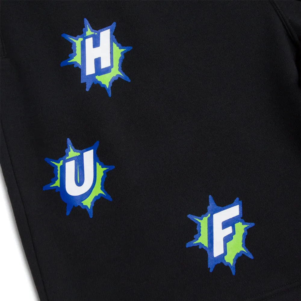 HUF INFINITY JEWEL FLEECE SHORT // BLACK