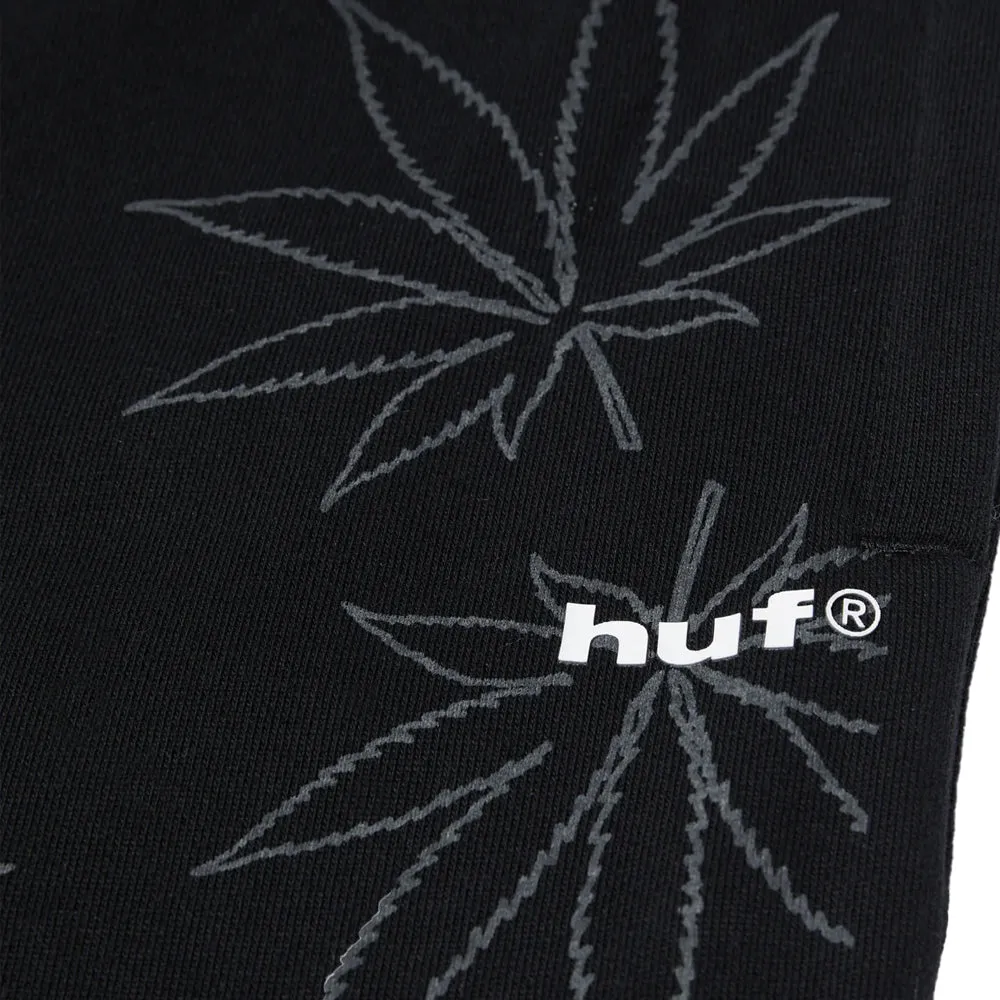 HUF PLANTLIFE FLEECE PANT // BLACK