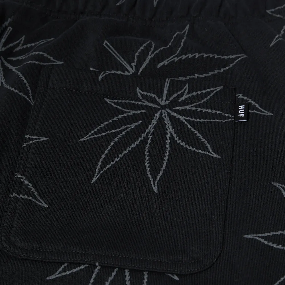 HUF PLANTLIFE FLEECE PANT // BLACK