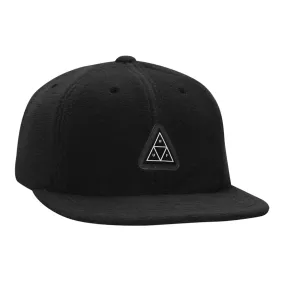 HUF TT FLEECE 6 PANEL HAT // BLACK