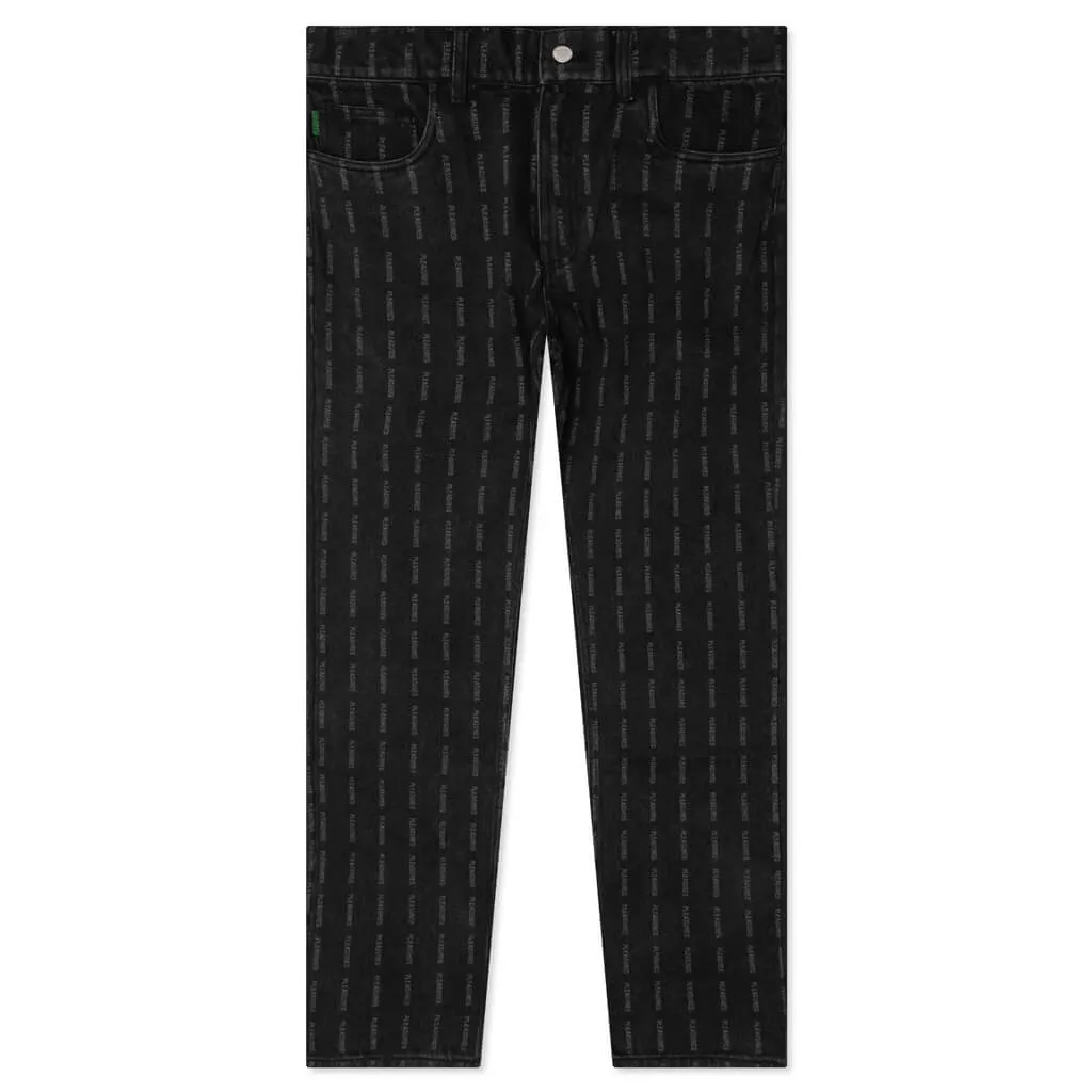 Impact Striped Denim - Black