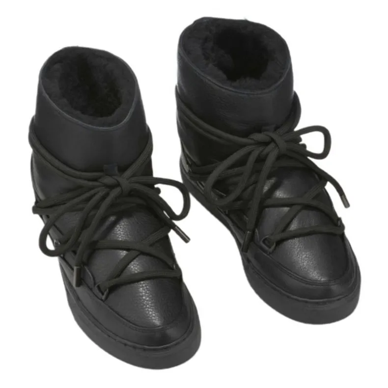 Inuikii Full Leather W 75202-087 snow boots black