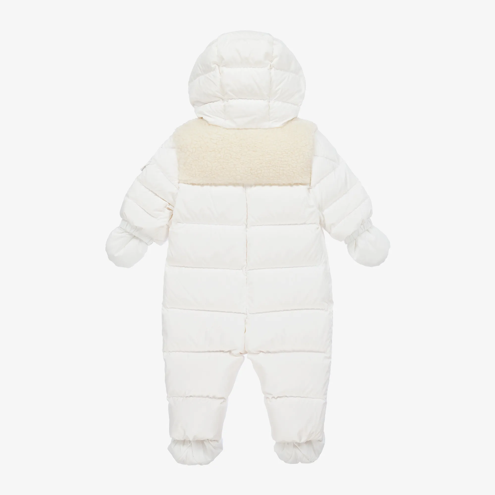 Ivory Down Padded Sefou Baby Snowsuit