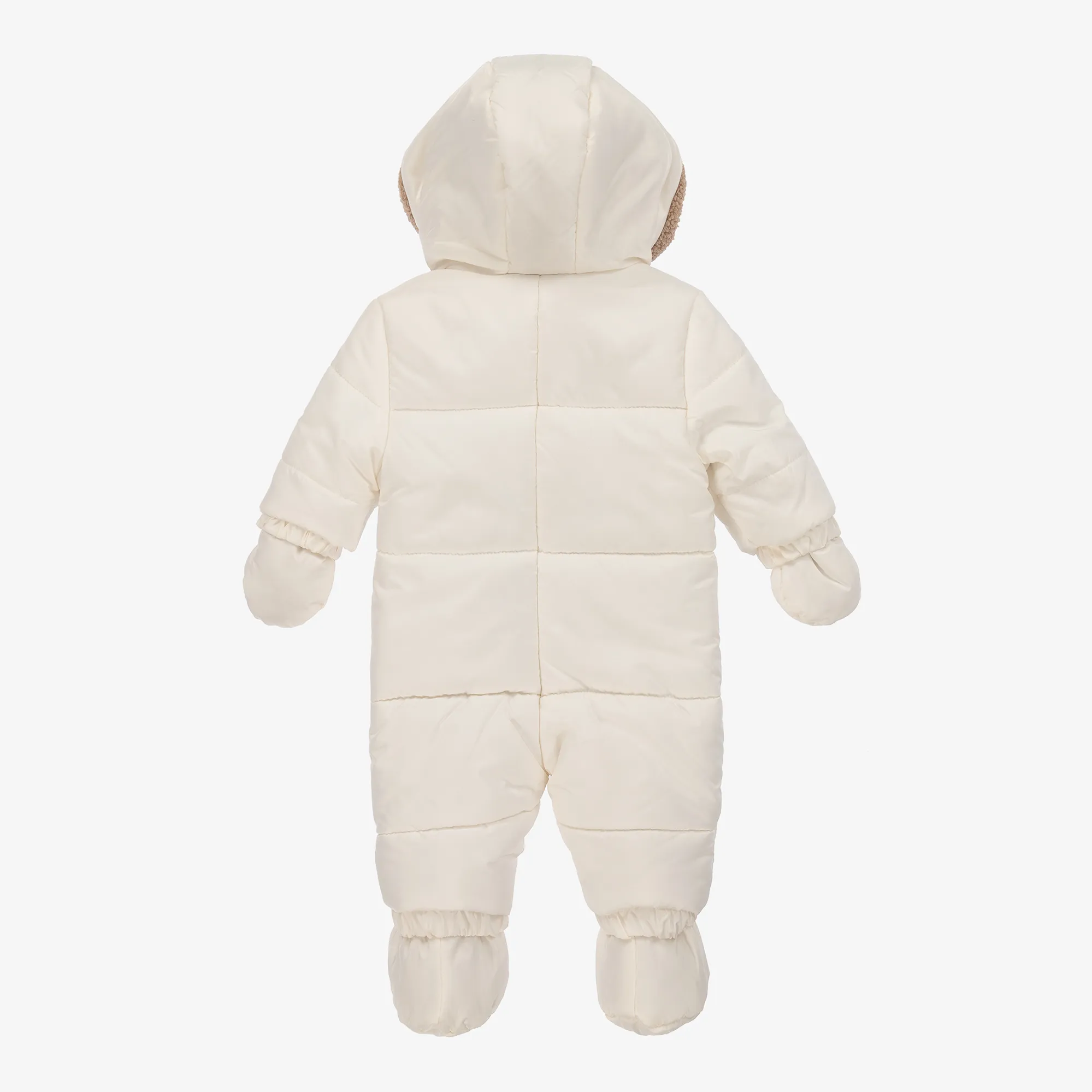 Ivory Padded Baby Snowsuit