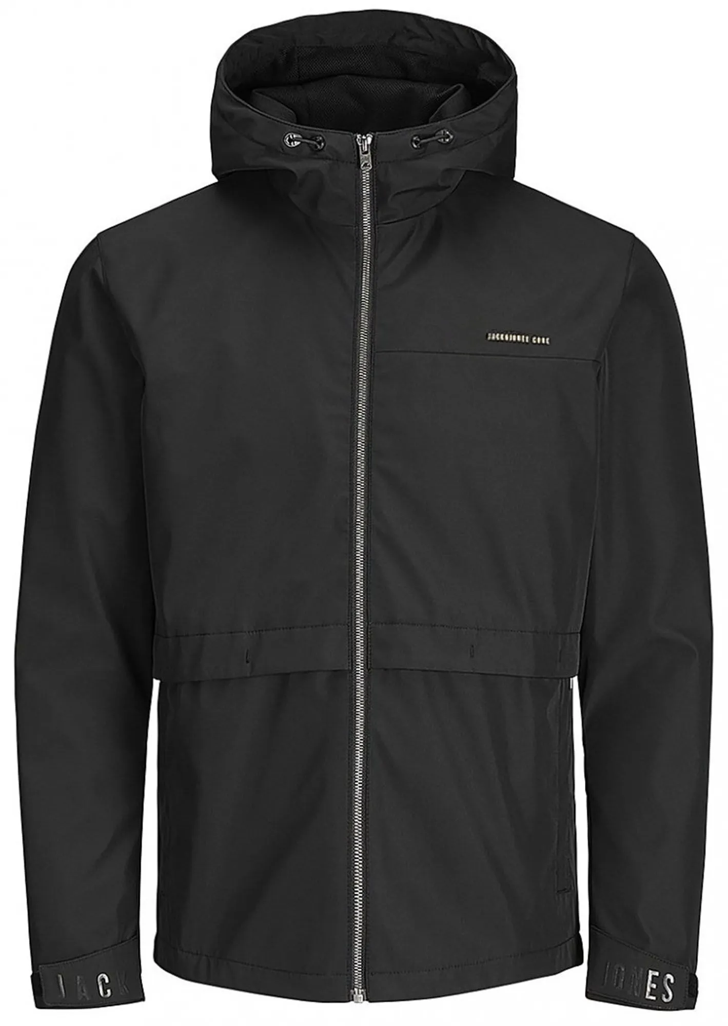 Jack & Jones Core Enzo Sporty Hooded Jacket Black