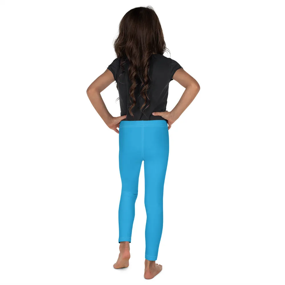 Kids' Girls Yoga Pants Workout Leggings Jiu-Jitsu 005 - Cyan