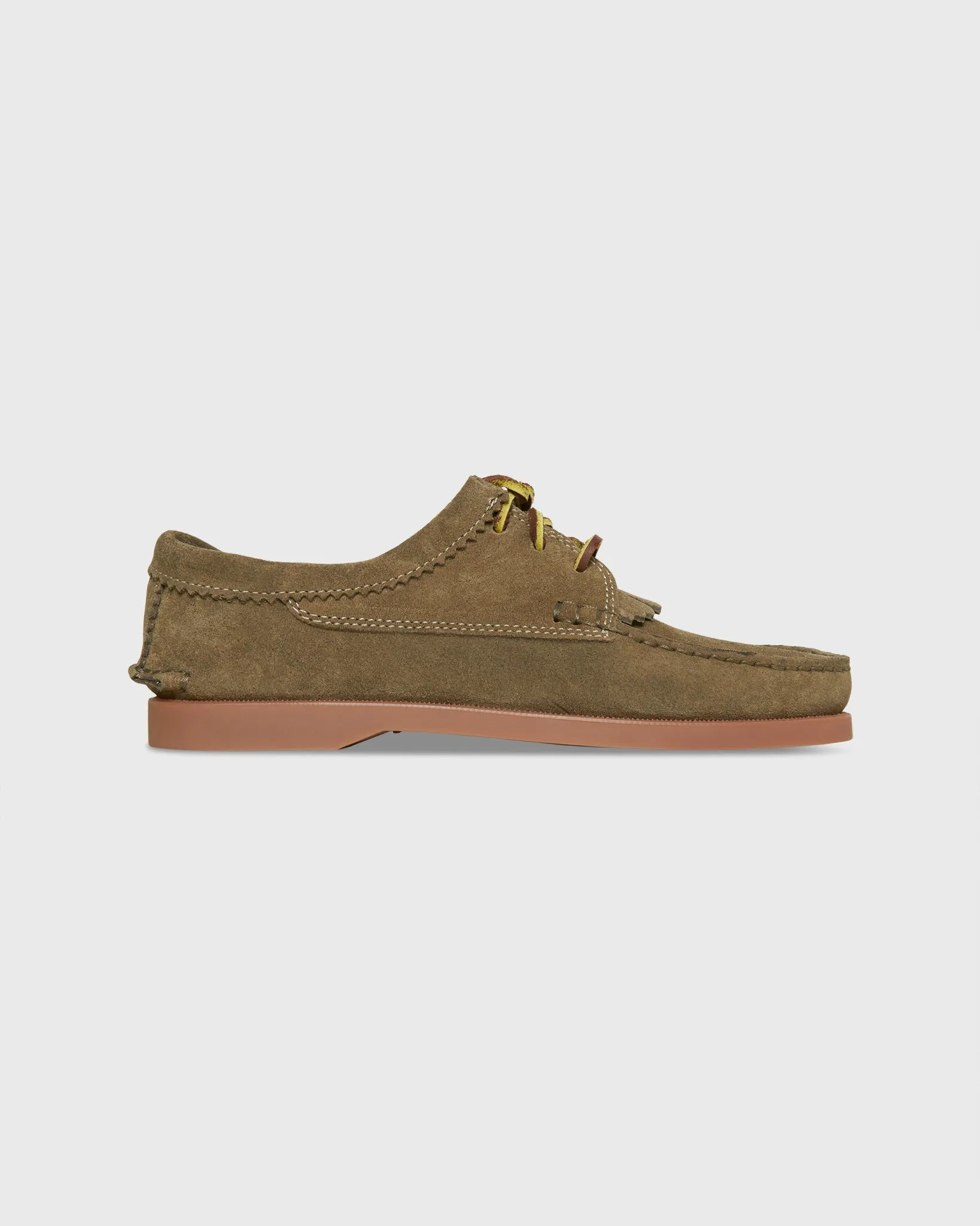 Kilt Chukka Moccasin in Taupe Suede