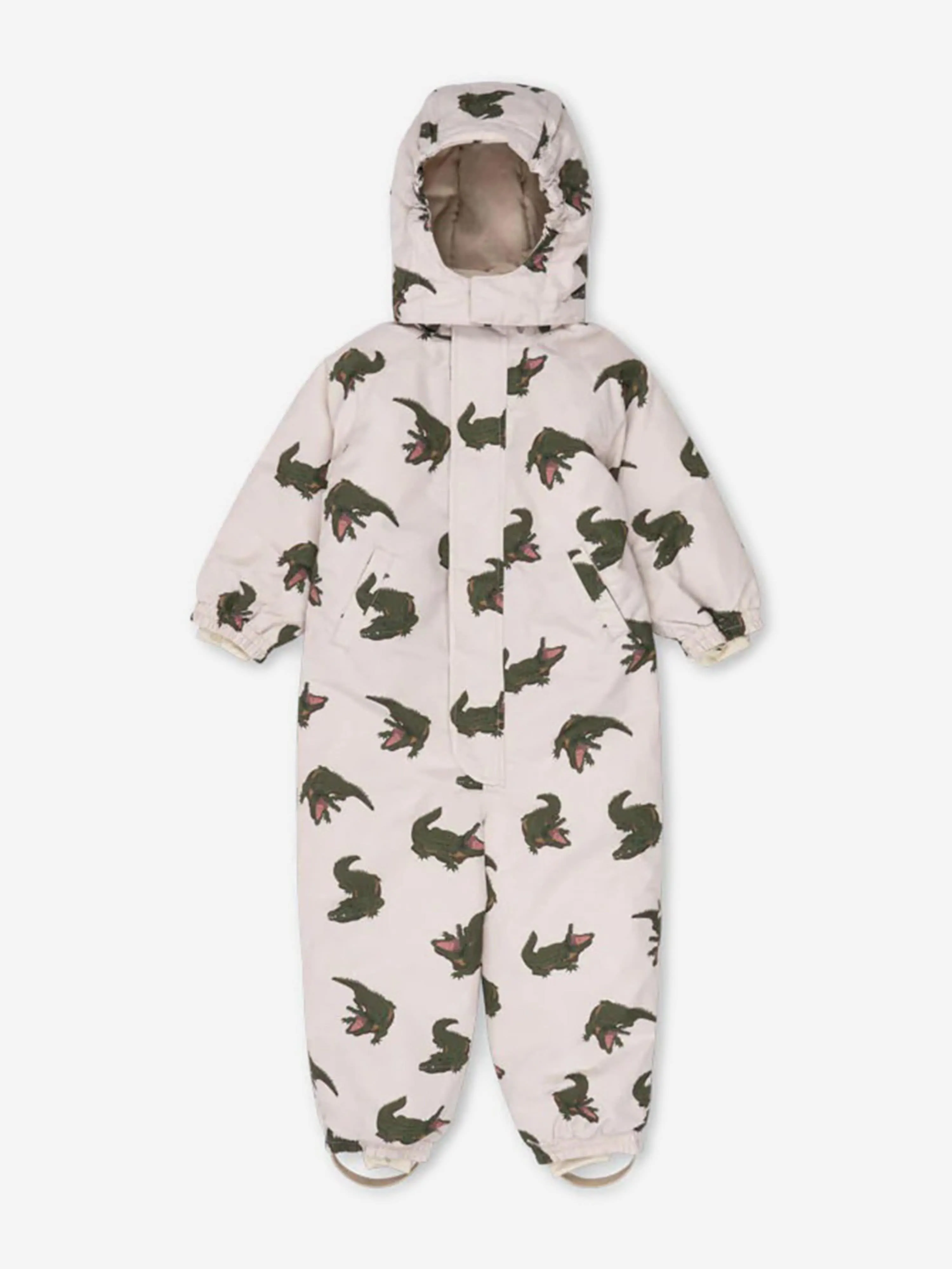 Konges Sljd Kids Crocodile Nohr Snowsuit in Ivory