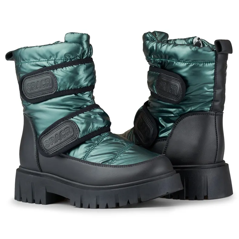 Laila warm women's snow boots with Velcro black