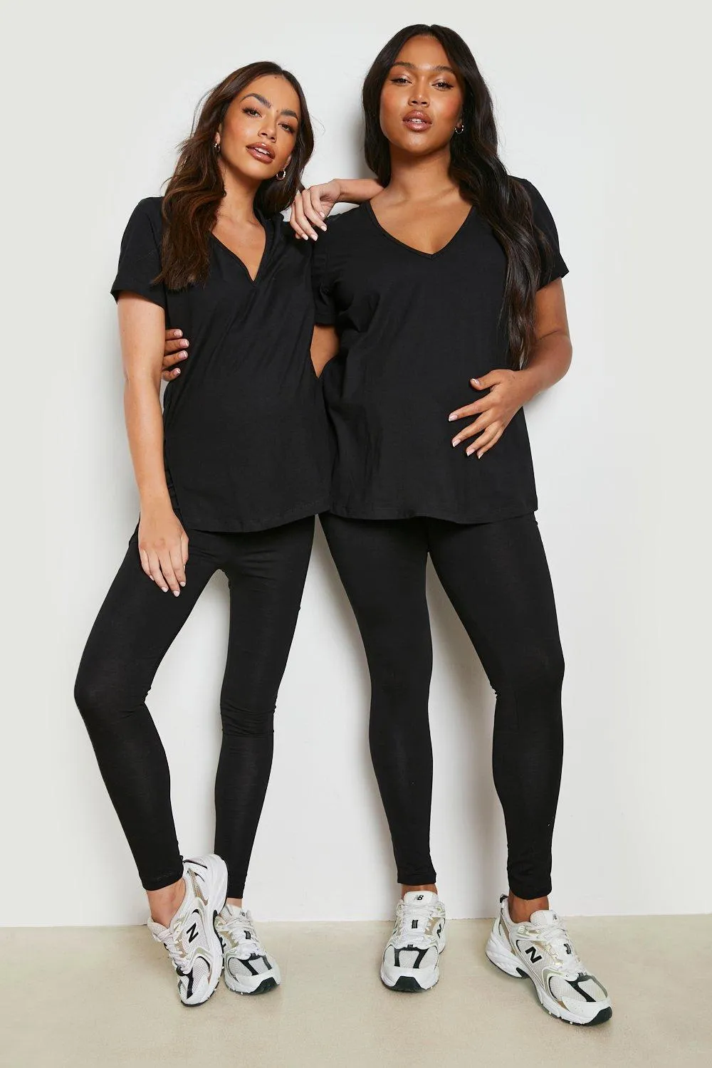 Leggings | Maternity 2 Pack Over The Bump Leggings | boohoo