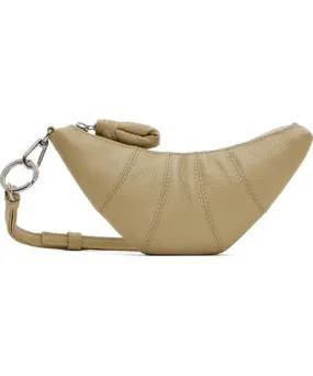 Lemaire Beige Crossbody Croissant Coin Pouch