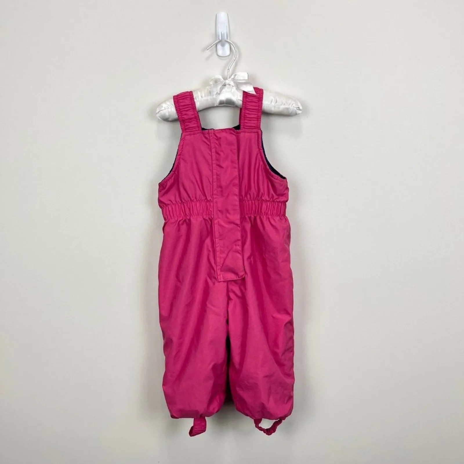 L.L. Bean Girls Pink Snow Bib Overalls 6-12 Months