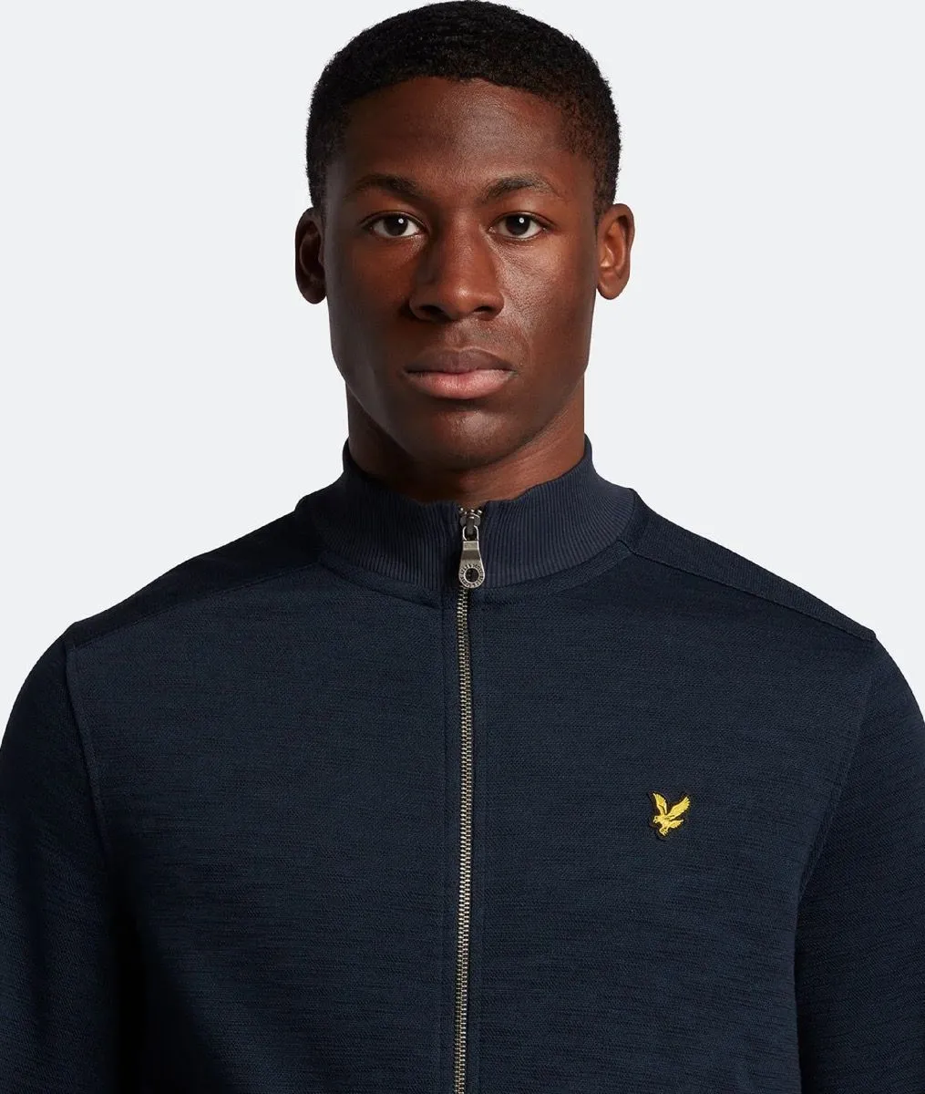 Lyle & Scott Slub Track Jacket Dark Navy