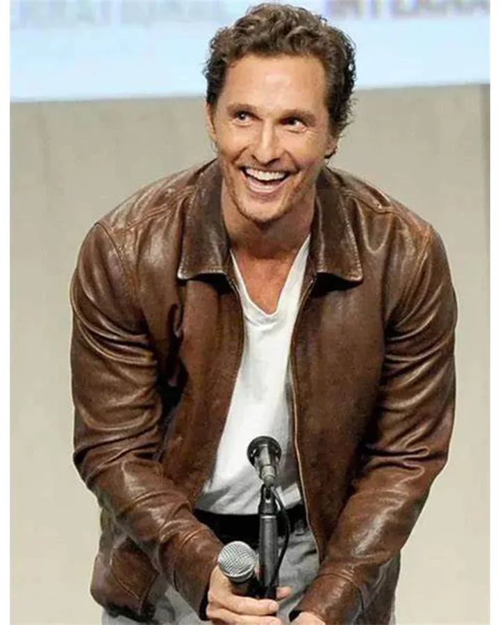 Matthew Mcconaughey Interstellar Brown Leather Jacket - William Jacket